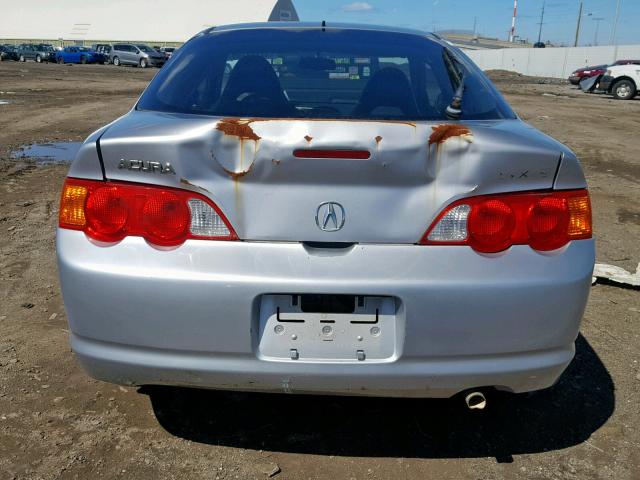 JH4DC53052C000397 - 2002 ACURA RSX TYPE-S SILVER photo 9