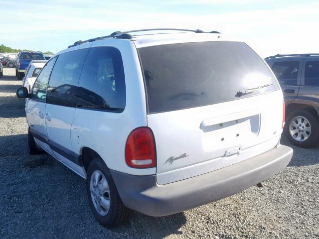 2P4GP45RXXR419008 - 1999 PLYMOUTH VOYAGER SE WHITE photo 3