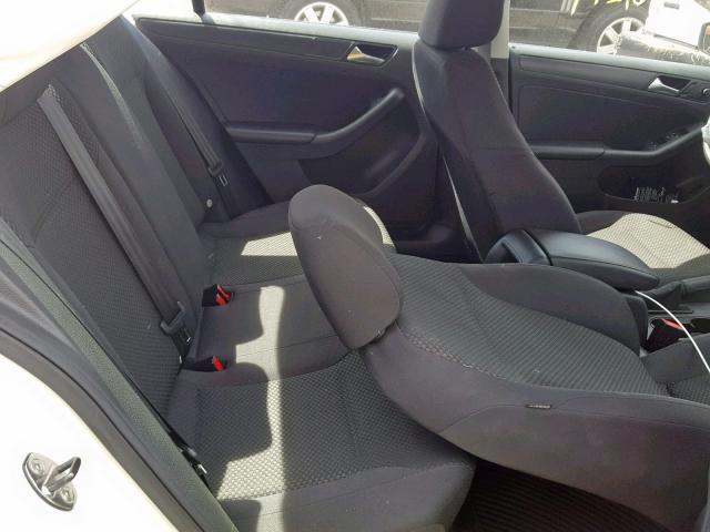 3VW2K7AJ4EM312360 - 2014 VOLKSWAGEN JETTA BASE WHITE photo 6