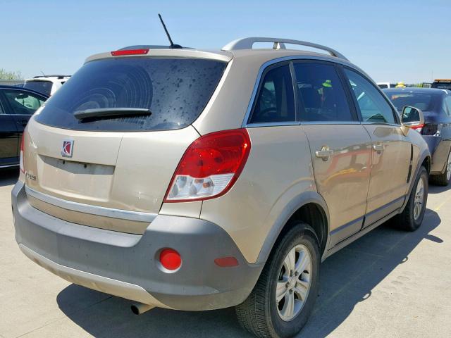 3GSCL33P98S505994 - 2008 SATURN VUE XE GOLD photo 4