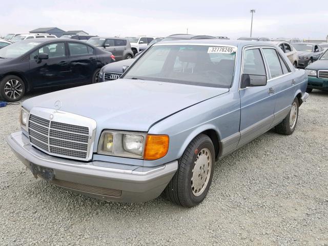 WDBCA32D5FA117425 - 1985 MERCEDES-BENZ 380 SE BLUE photo 2