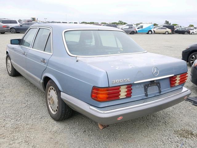 WDBCA32D5FA117425 - 1985 MERCEDES-BENZ 380 SE BLUE photo 3