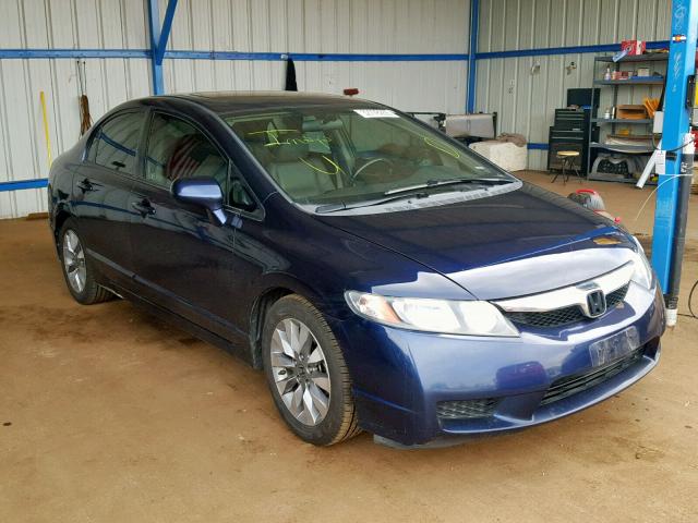 2HGFA16929H515773 - 2009 HONDA CIVIC EXL BLUE photo 1