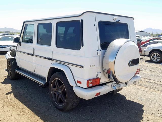 WDCYC7DF4FX228790 - 2015 MERCEDES-BENZ G 63 AMG WHITE photo 3