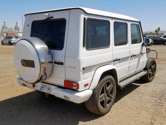 WDCYC7DF4FX228790 - 2015 MERCEDES-BENZ G 63 AMG WHITE photo 4