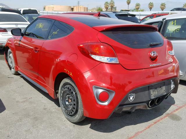 KMHTC6AE1DU132115 - 2013 HYUNDAI VELOSTER T RED photo 3