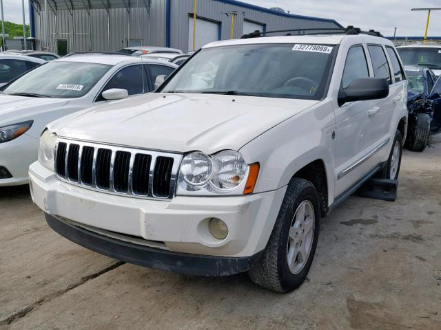 1J4HR58245C731283 - 2005 JEEP GRAND CHER WHITE photo 2