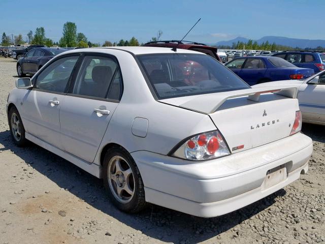 JA3AJ86E23U042426 - 2003 MITSUBISHI LANCER OZ WHITE photo 3