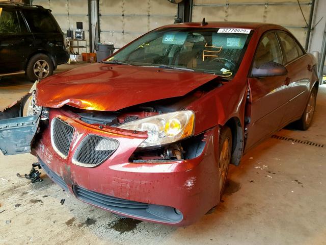 1G2ZH57N184120784 - 2008 PONTIAC G6 GT BURGUNDY photo 2