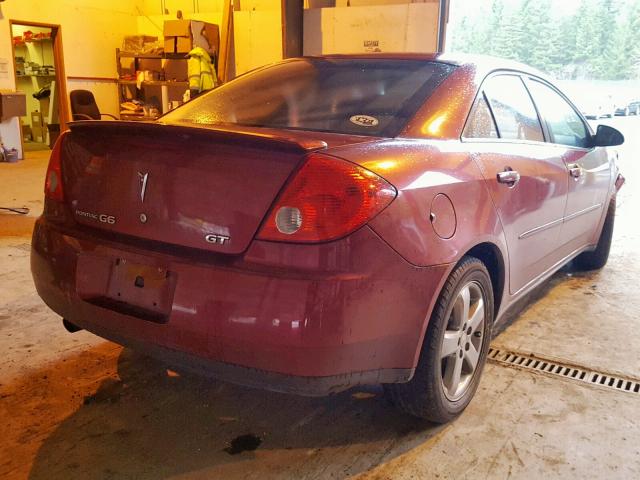 1G2ZH57N184120784 - 2008 PONTIAC G6 GT BURGUNDY photo 3