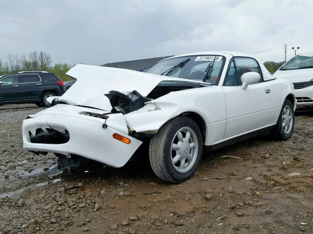 JM1NA3516P0415145 - 1993 MAZDA MX-5 MIATA WHITE photo 2