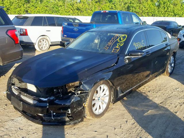 WBA7E2C58GG548359 - 2016 BMW 740 I BLACK photo 2