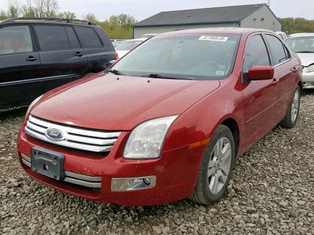 3FAHP08167R275674 - 2007 FORD FUSION SEL RED photo 2