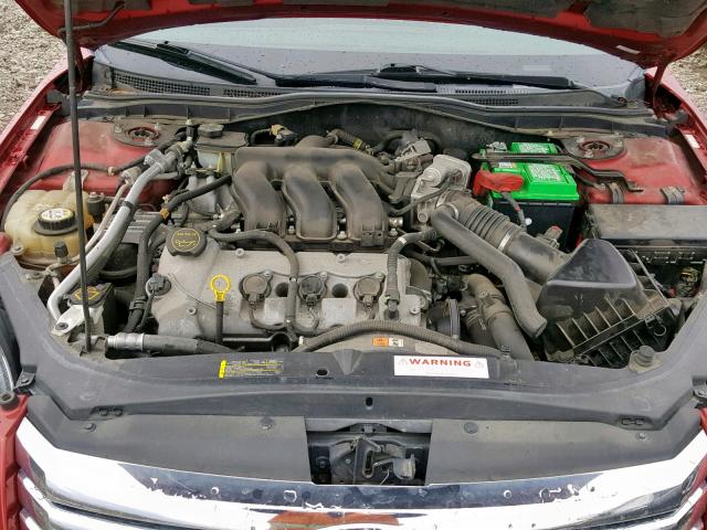 3FAHP08167R275674 - 2007 FORD FUSION SEL RED photo 7