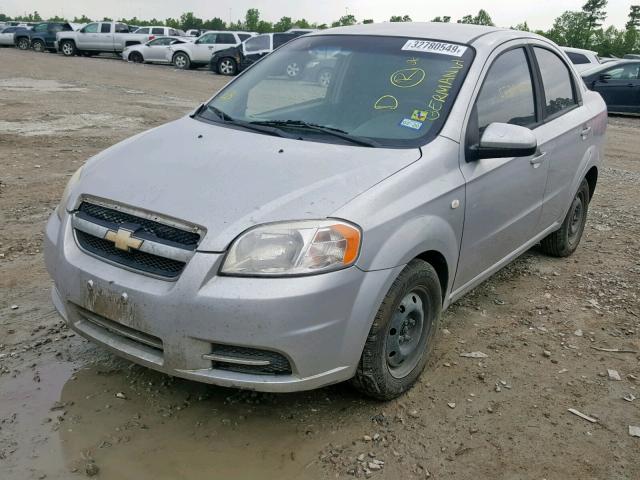 KL1TD56698B193671 - 2008 CHEVROLET AVEO BASE Gümüş foto 2