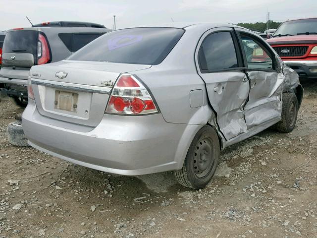 KL1TD56698B193671 - 2008 CHEVROLET AVEO BASE Gümüş foto 4