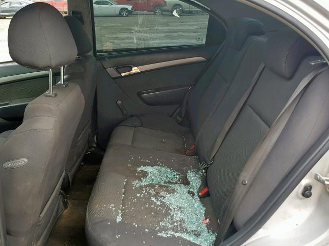 KL1TD56698B193671 - 2008 CHEVROLET AVEO BASE Gümüş foto 6