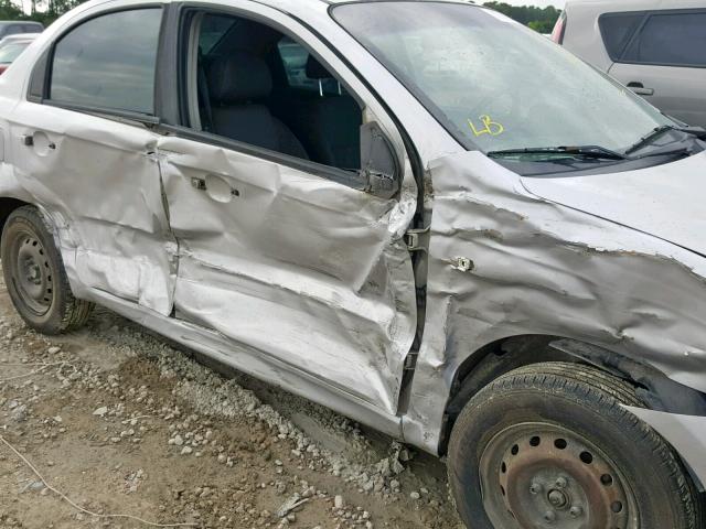 KL1TD56698B193671 - 2008 CHEVROLET AVEO BASE Gümüş foto 9