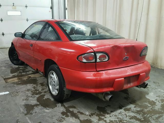 1G1JC124XX7264273 - 1999 CHEVROLET CAVALIER B RED photo 3