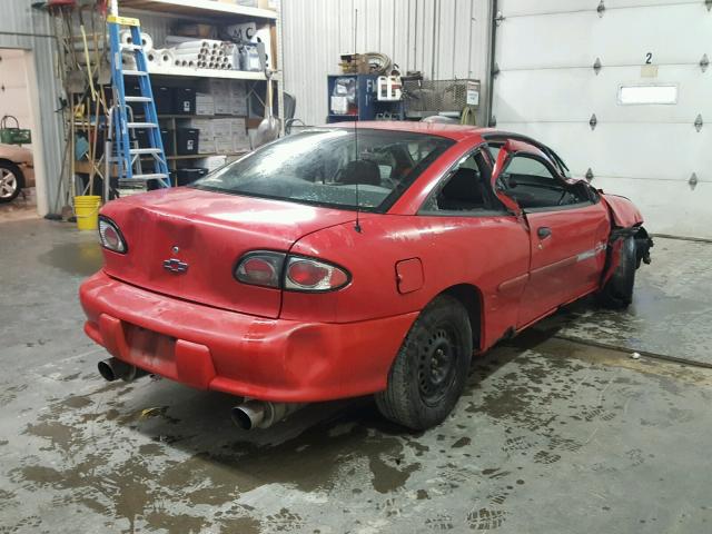 1G1JC124XX7264273 - 1999 CHEVROLET CAVALIER B RED photo 4