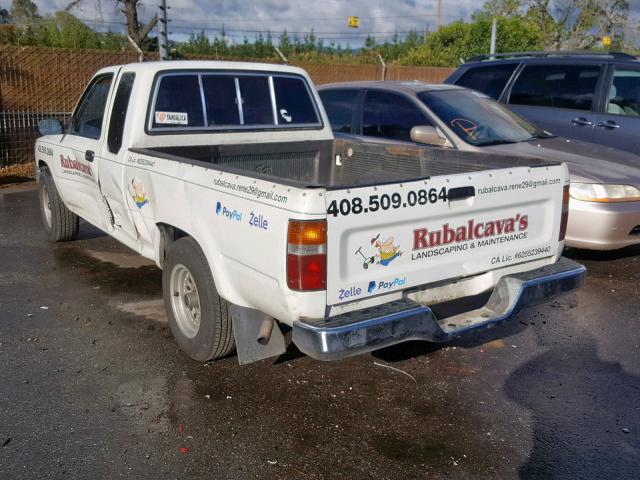 JT4RN93P8P5082918 - 1993 TOYOTA PICKUP 1/2 WHITE photo 3