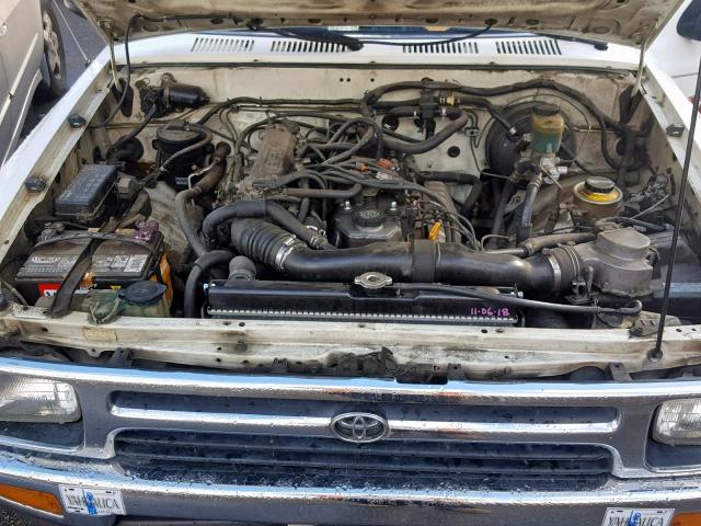 JT4RN93P8P5082918 - 1993 TOYOTA PICKUP 1/2 WHITE photo 7