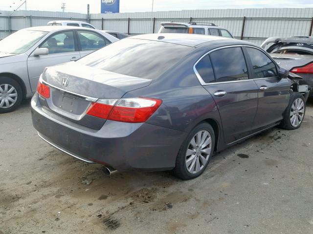 1HGCR2F87DA166187 - 2013 HONDA ACCORD EXL GRAY photo 4