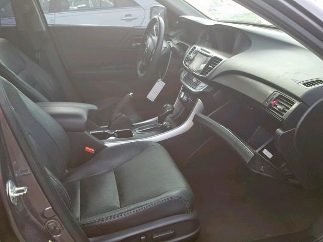 1HGCR2F87DA166187 - 2013 HONDA ACCORD EXL GRAY photo 5