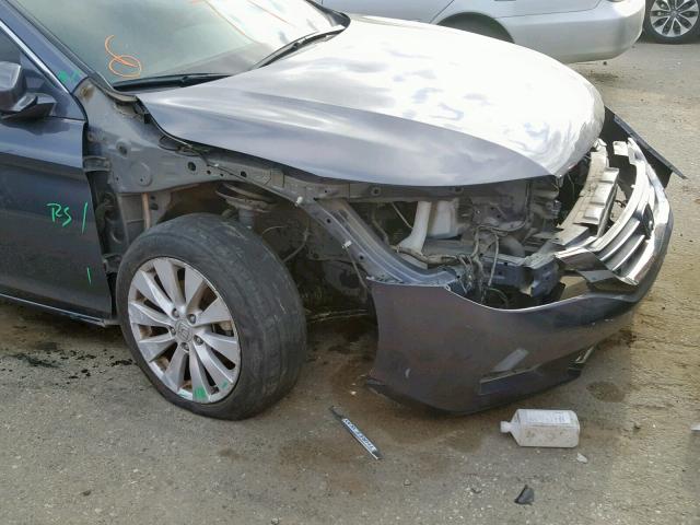 1HGCR2F87DA166187 - 2013 HONDA ACCORD EXL GRAY photo 9