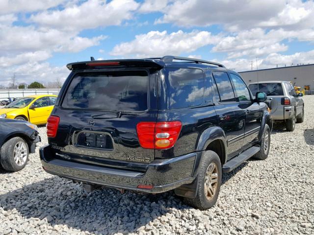 5TDBT48A54S211816 - 2004 TOYOTA SEQUOIA LI BLACK photo 4