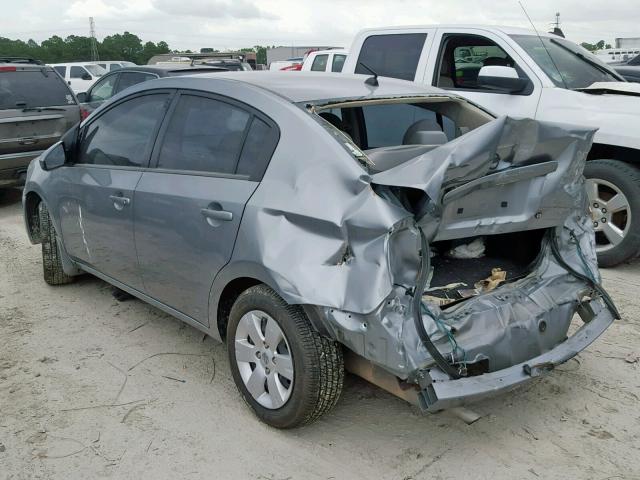 3N1AB61E08L759096 - 2008 NISSAN SENTRA 2.0 GRAY photo 3