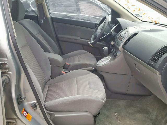 3N1AB61E08L759096 - 2008 NISSAN SENTRA 2.0 GRAY photo 5