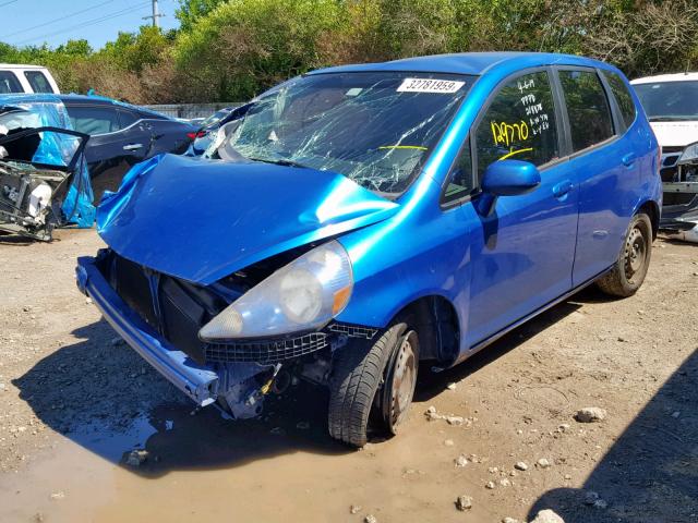 JHMGD37428S026806 - 2008 HONDA FIT BLUE photo 2