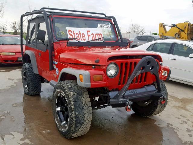 1J4FY29P6VP470167 - 1997 JEEP WRANGLER / RED photo 1