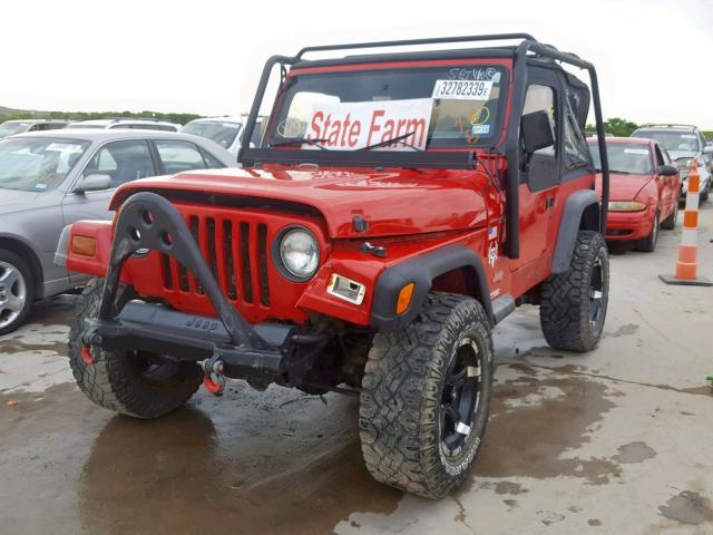 1J4FY29P6VP470167 - 1997 JEEP WRANGLER / RED photo 2