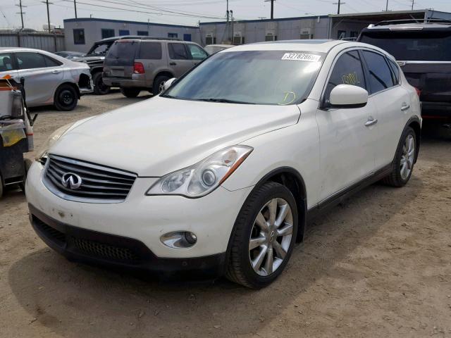 JNKAJ09F38M355353 - 2008 INFINITI EX35 BASE WHITE photo 2
