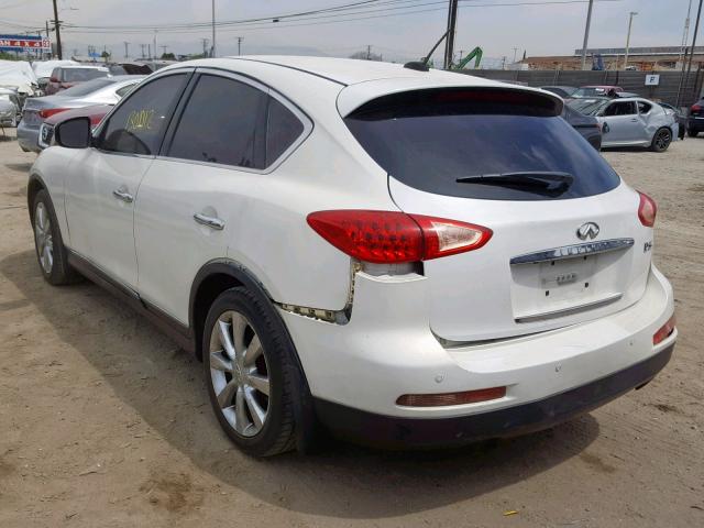 JNKAJ09F38M355353 - 2008 INFINITI EX35 BASE WHITE photo 3