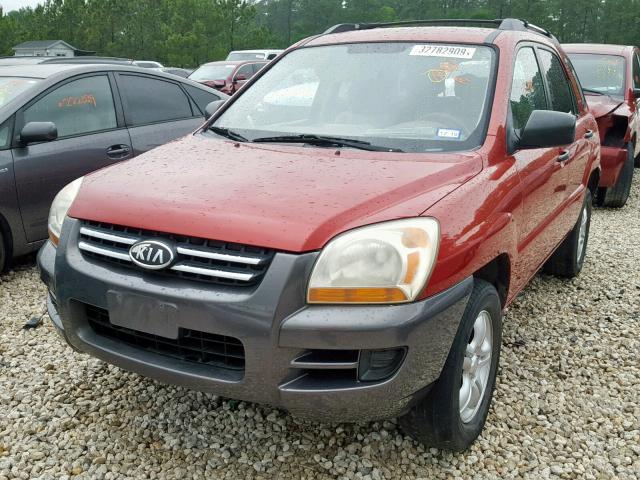 KNDJF723887493061 - 2008 KIA SPORTAGE E RED photo 2