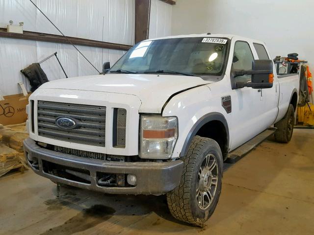 1FTWW31RX8EE04171 - 2008 FORD F350 SRW S WHITE photo 2