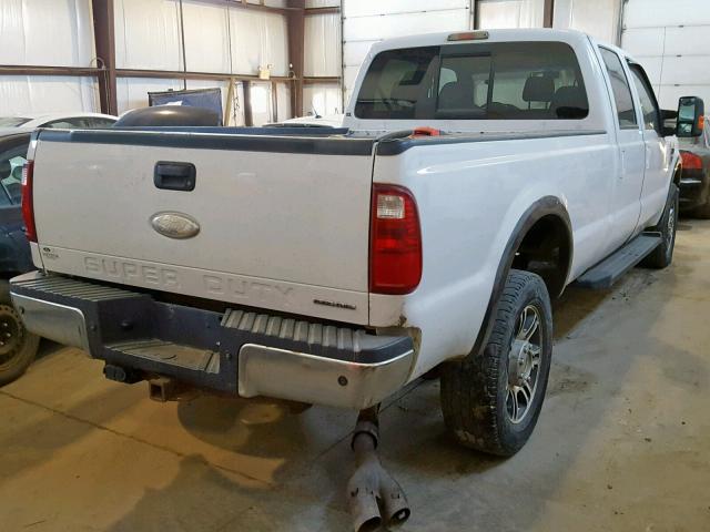 1FTWW31RX8EE04171 - 2008 FORD F350 SRW S WHITE photo 4