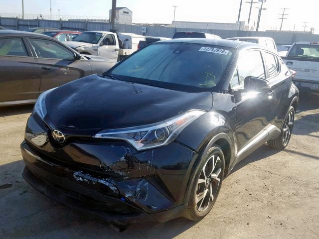 NMTKHMBX2JR056067 - 2018 TOYOTA C-HR XLE BLACK photo 2