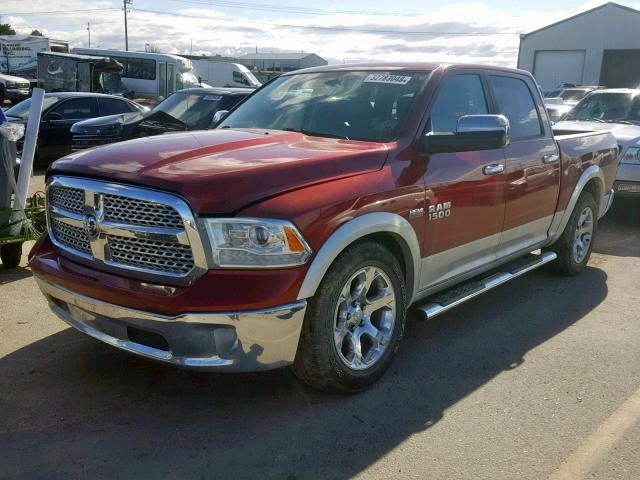 1C6RR7NT5DS569811 - 2013 RAM 1500 LARAM RED photo 2