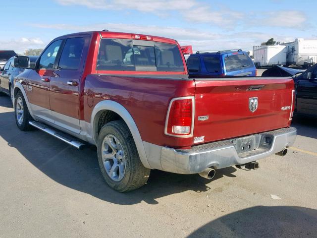 1C6RR7NT5DS569811 - 2013 RAM 1500 LARAM RED photo 3