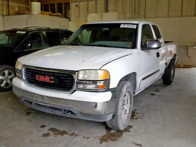 1GTEK19V71E192512 - 2001 GMC NEW SIERRA WHITE photo 2