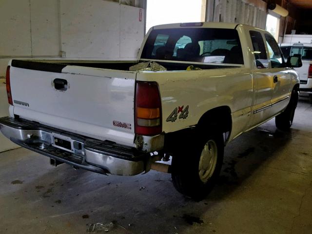 1GTEK19V71E192512 - 2001 GMC NEW SIERRA WHITE photo 4