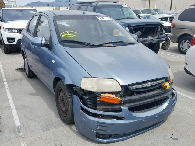 KL1TD56686B545104 - 2006 CHEVROLET AVEO BASE Mavi foto 1
