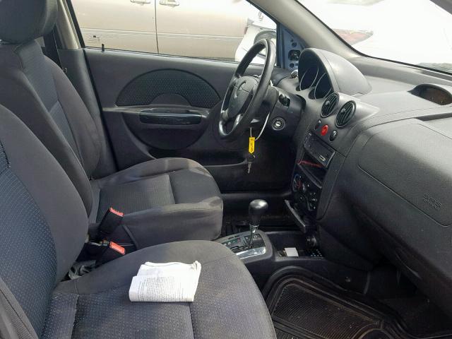 KL1TD56686B545104 - 2006 CHEVROLET AVEO BASE Mavi foto 5