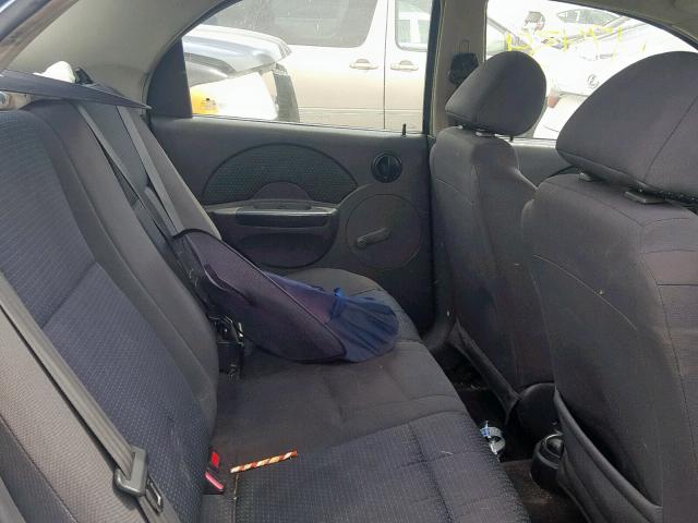 KL1TD56686B545104 - 2006 CHEVROLET AVEO BASE Mavi foto 6