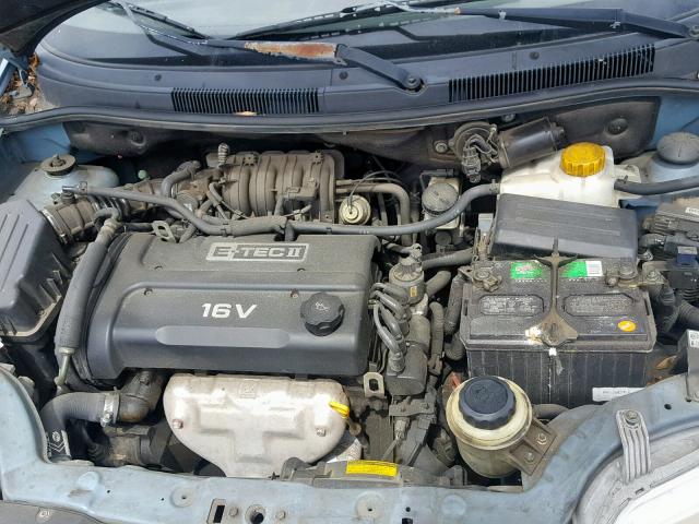 KL1TD56686B545104 - 2006 CHEVROLET AVEO BASE Mavi foto 7