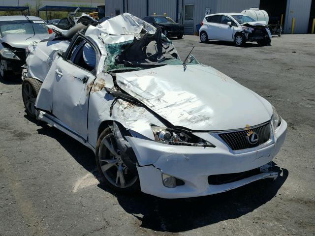 JTHBF5C21A5110804 - 2010 LEXUS IS 250 WHITE photo 1